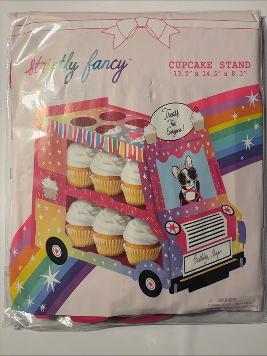 strictly fancy Other - Pink Rainbow Cupcake Stand for Parties